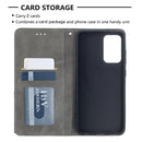 For Samsung Galaxy A52 5G / 4G Prismatic Invisible Magnetic Horizontal Flip Leather Case with Holder & Card Slots & Photo Frame(Grey)