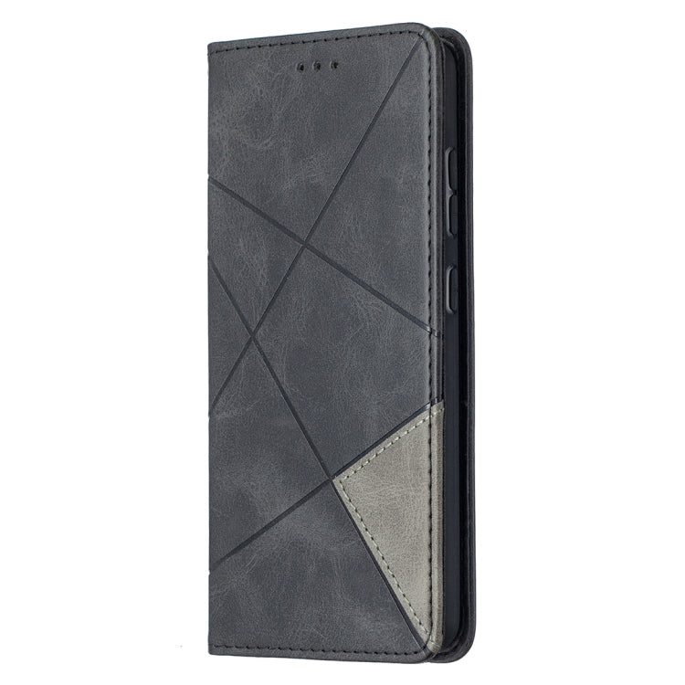 For Samsung Galaxy A52 5G / 4G Prismatic Invisible Magnetic Horizontal Flip Leather Case with Holder & Card Slots & Photo Frame(Black)