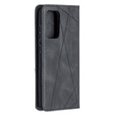 For Samsung Galaxy A52 5G / 4G Prismatic Invisible Magnetic Horizontal Flip Leather Case with Holder & Card Slots & Photo Frame(Black)
