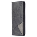 For Samsung Galaxy A72 5G / 4G Prismatic Invisible Magnetic Horizontal Flip Leather Case with Holder & Card Slots & Photo Frame(Black)