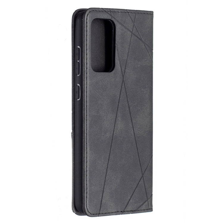 For Samsung Galaxy A72 5G / 4G Prismatic Invisible Magnetic Horizontal Flip Leather Case with Holder & Card Slots & Photo Frame(Black)
