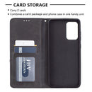 For Samsung Galaxy A72 5G / 4G Prismatic Invisible Magnetic Horizontal Flip Leather Case with Holder & Card Slots & Photo Frame(Black)