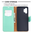 For Samsung Galaxy A32 5G Litchi Texture Pure Color Horizontal Flip PU Leather Case with Holder & Card Slots & Wallet & Lanyard(Green)
