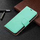 For Samsung Galaxy A32 5G Litchi Texture Pure Color Horizontal Flip PU Leather Case with Holder & Card Slots & Wallet & Lanyard(Green)