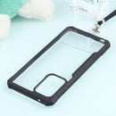 For SamsungGalaxy A52 5G / 4G Acrylic + Color TPU Shockproof Case with Neck Lanyard(Black)