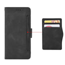 For Samsung Galaxy S21 Ultra 5G Skin Feel Calf Pattern Horizontal Flip Leather Case with Holder & Card Slots & Photo Frame(Black)