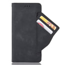 For Samsung Galaxy S21 Ultra 5G Skin Feel Calf Pattern Horizontal Flip Leather Case with Holder & Card Slots & Photo Frame(Black)