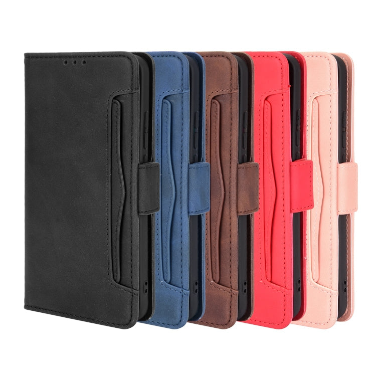 For Nokia 5.4 Skin Feel Calf Pattern Horizontal Flip Leather Case with Holder & Card Slots & Photo Frame(Blue)