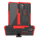 For Motorola Moto G 5G Tire Texture Shockproof TPU+PC Protective Case with Holder(Red)