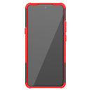 For Motorola Moto G 5G Tire Texture Shockproof TPU+PC Protective Case with Holder(Red)