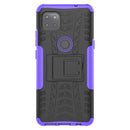 For Motorola Moto G 5G Tire Texture Shockproof TPU+PC Protective Case with Holder(Purple)