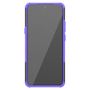 For Motorola Moto G 5G Tire Texture Shockproof TPU+PC Protective Case with Holder(Purple)