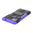 For Motorola Moto G 5G Tire Texture Shockproof TPU+PC Protective Case with Holder(Purple)