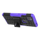 For Motorola Moto G 5G Tire Texture Shockproof TPU+PC Protective Case with Holder(Purple)