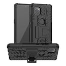 For Motorola Moto G 5G Tire Texture Shockproof TPU+PC Protective Case with Holder(Black)
