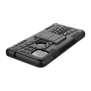 For Motorola Moto G 5G Tire Texture Shockproof TPU+PC Protective Case with Holder(Black)