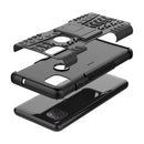 For Motorola Moto G 5G Tire Texture Shockproof TPU+PC Protective Case with Holder(Black)