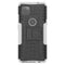 For Motorola Moto G 5G Tire Texture Shockproof TPU+PC Protective Case with Holder(White)