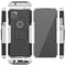 For Motorola Moto G 5G Tire Texture Shockproof TPU+PC Protective Case with Holder(White)