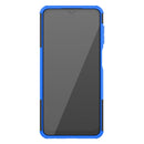 For Samsung Galaxy A32 5G Tire Texture Shockproof TPU+PC Protective Case with Holder(Blue)