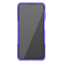 For Samsung Galaxy A32 5G Tire Texture Shockproof TPU+PC Protective Case with Holder(Purple)