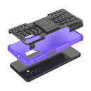 For Samsung Galaxy A32 5G Tire Texture Shockproof TPU+PC Protective Case with Holder(Purple)