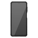 For Samsung Galaxy A32 5G Tire Texture Shockproof TPU+PC Protective Case with Holder(Black)