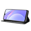 For Xiaomi Redmi 9T/ 9 Power Magnetic Buckle Retro Crazy Horse Texture Horizontal Flip Leather Case with Holder & Card Slots & Photo Frame(Black)