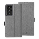 For Samsung Galaxy S21 Ultra 5G ViLi K Series Shockproof TPU + PU Leather Magnetic Buckle Horizontal Flip Case with Card Slots & Wallet & Holder(Grey)