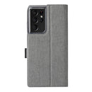For Samsung Galaxy S21 Ultra 5G ViLi K Series Shockproof TPU + PU Leather Magnetic Buckle Horizontal Flip Case with Card Slots & Wallet & Holder(Grey)
