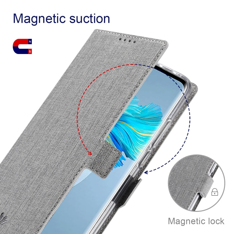 For Samsung Galaxy S21 Ultra 5G ViLi K Series Shockproof TPU + PU Leather Magnetic Buckle Horizontal Flip Case with Card Slots & Wallet & Holder(Grey)