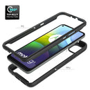 For Motorola Moto G9 Power Starry Sky Solid Color Series Shockproof PC + TPU Protective Case(Black)