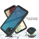 For Samsung Galaxy A12 Starry Sky Solid Color Series Shockproof PC + TPU Protective Case(Light Blue)