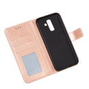 For Samsung Galaxy A6+ 2018 Flower Vine Embossing Pattern Horizontal Flip Leather Case with Card Slot & Holder & Wallet & Lanyard(Rose Gold)