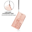 For Samsung Galaxy A6+ 2018 Flower Vine Embossing Pattern Horizontal Flip Leather Case with Card Slot & Holder & Wallet & Lanyard(Rose Gold)