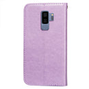 For Samsung Galaxy S9 Plus Flower Vine Embossing Pattern Horizontal Flip Leather Case with Card Slot & Holder & Wallet & Lanyard(Purple)