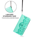 For Samsung Galaxy A6 (2018) Flower Vine Embossing Pattern Horizontal Flip Leather Case with Card Slot & Holder & Wallet & Lanyard(Green)