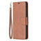 For Samsung Galaxy A72 5G / 4G Retro Lambskin Texture Pure Color Horizontal Flip PU Leather Case with Holder & Card Slots & Wallet & Lanyard(Brown)