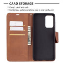 For Samsung Galaxy A72 5G / 4G Retro Lambskin Texture Pure Color Horizontal Flip PU Leather Case with Holder & Card Slots & Wallet & Lanyard(Brown)