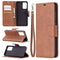 For Samsung Galaxy A72 5G / 4G Retro Lambskin Texture Pure Color Horizontal Flip PU Leather Case with Holder & Card Slots & Wallet & Lanyard(Brown)