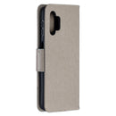 For Samsung Galaxy A32 5G Embossing Two Butterflies Pattern Horizontal Flip PU Leather Case with Holder & Card Slot & Wallet & Lanyard(Grey)