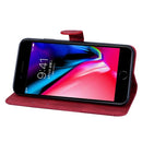 Retro Skin Feel Butterflies Embossing Horizontal Flip Leather Case with Holder & Card Slots & Wallet For iPhone 6 Plus / 6s Plus(Red)