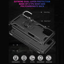For Samsung Galaxy A12 5G Shockproof TPU + PC Protective Case with 360 Degree Rotating Holder(Black)