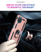For Samsung Galaxy A12 5G Shockproof TPU + PC Protective Case with 360 Degree Rotating Holder(Rose Gold)