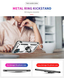 For Samsung Galaxy A12 5G Shockproof TPU + PC Protective Case with 360 Degree Rotating Holder(Silver)