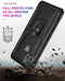 For Motorola Moto G9 Power Shockproof TPU + PC Protective Case with 360 Degree Rotating Holder(Black)