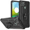 For Motorola Moto G9 Power Shockproof TPU + PC Protective Case with 360 Degree Rotating Holder(Black)