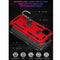For Motorola Moto G9 Power Shockproof TPU + PC Protective Case with 360 Degree Rotating Holder(Red)