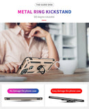 For Motorola Moto G9 Power Shockproof TPU + PC Protective Case with 360 Degree Rotating Holder(Gold)