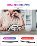 For Motorola Moto G9 Power Shockproof TPU + PC Protective Case with 360 Degree Rotating Holder(Silver)